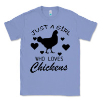 Colony Blue Just A Girl Who Love Chickens Classic Tee - Bettercallsaul
