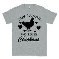 Heather Grey Just A Girl Who Love Chickens Classic Tee - Bettercallsaul