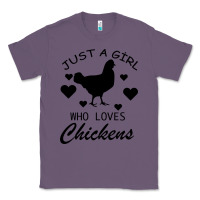 Lavender Just A Girl Who Love Chickens Classic Tee - Bettercallsaul
