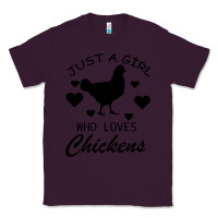 Plum Just A Girl Who Love Chickens Classic Tee - Bettercallsaul