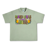 Oil Green Mardi Gras and beer Urban Heavy Tee - NancyCooperArtShop