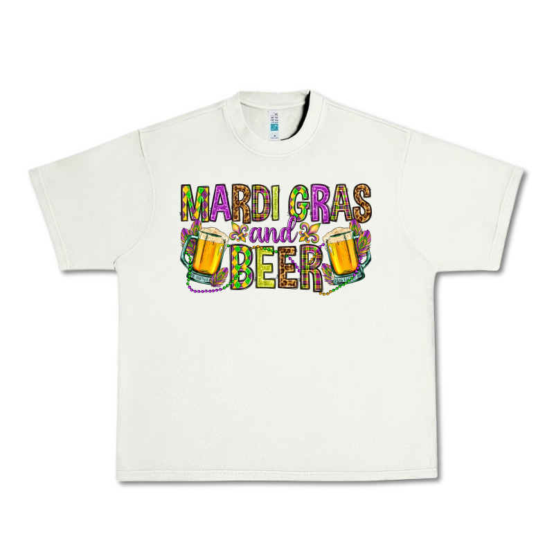 Mardi Gras And Beer Urban Heavy Tee by NancyCooperArtShop | Teevron