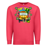 St. Patricks Day School Bus Premium Sweatshirt | Teevron