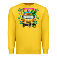 Lemon st. patricks day school bus Premium Sweatshirt - SublimationCraftShop
