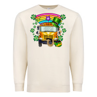 Sandshell st. patricks day school bus Premium Sweatshirt - SublimationCraftShop