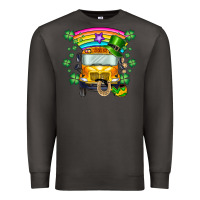 Smoke st. patricks day school bus Premium Sweatshirt - SublimationCraftShop
