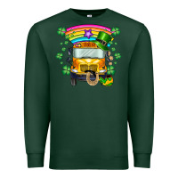 Sports Green st. patricks day school bus Premium Sweatshirt - SublimationCraftShop