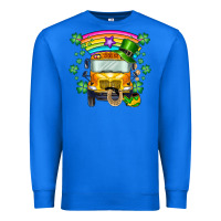 True Royal st. patricks day school bus Premium Sweatshirt - SublimationCraftShop