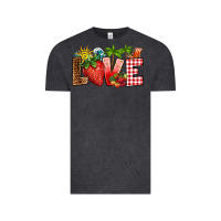 Vintage Black love strawberry Vintage Tee - RanaPortraitStore