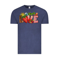 Vintage Denim love strawberry Vintage Tee - RanaPortraitStore