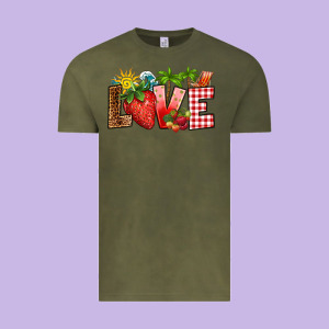 Love Strawberry Vintage Tee Designed By Ranaportraitstore