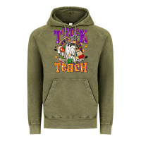 Trick Or Teach Halloween Vintage Hoodie | Teevron