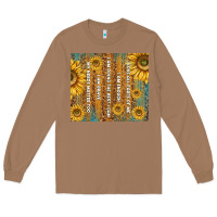 Toasted Coconut self reminders with sunflowers Long Sleeve Tee - TumblerDesignByShophia