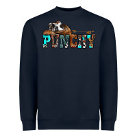 Navy western cowboy hat punchy Heavyweight Sweatshirt - OliviaCreatesArt