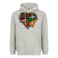 Moon Dust festive western christmas heart Heavyweight Hoodie - CowhideDigitalArt