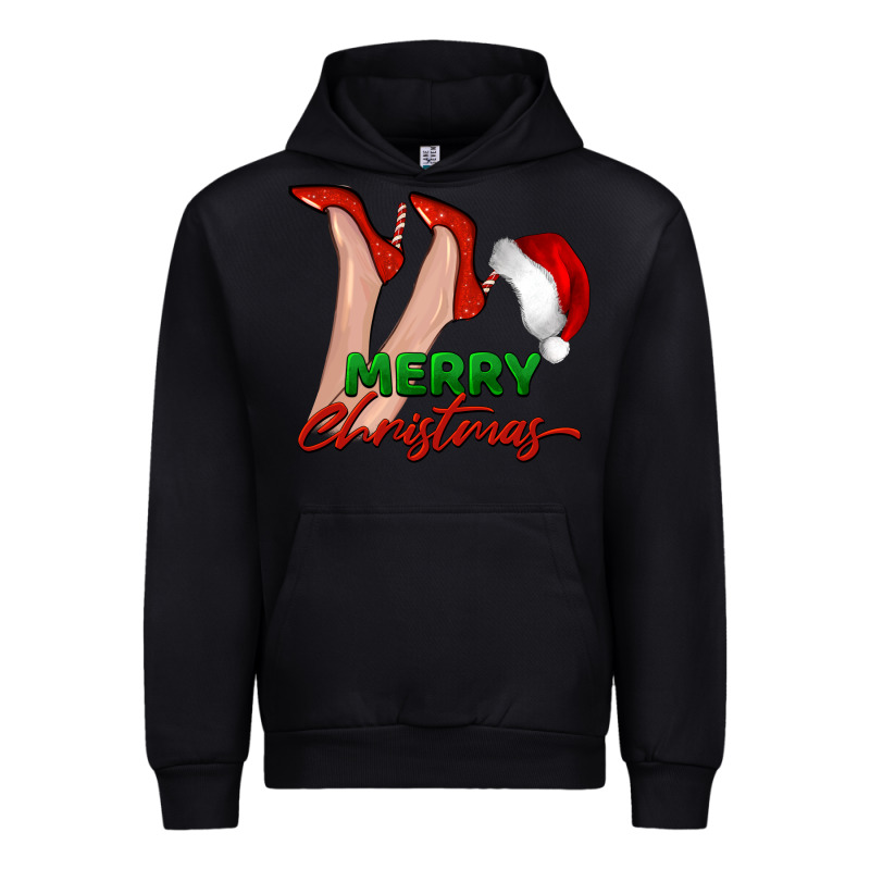 Merry Christmas Heels Urban Hoodie by BarkalooDesign | Teevron