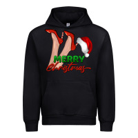 Black merry Christmas heels Urban Hoodie - BarkalooDesign