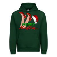 Forest Green merry Christmas heels Urban Hoodie - BarkalooDesign
