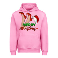 Fuchsia Pink merry Christmas heels Urban Hoodie - BarkalooDesign