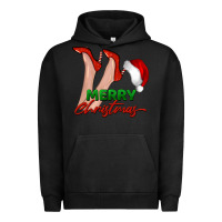 Pigment Black merry Christmas heels Urban Hoodie - BarkalooDesign