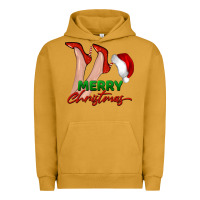 Pigment Peanut Butter merry Christmas heels Urban Hoodie - BarkalooDesign