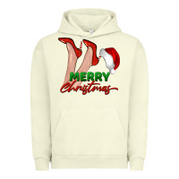 Pigment Pistachio merry Christmas heels Urban Hoodie - BarkalooDesign