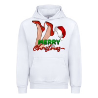 White merry Christmas heels Urban Hoodie - BarkalooDesign