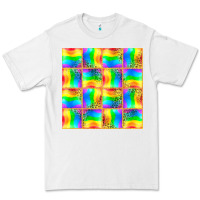 White Pride lgbtq flag and leopard with glitter seamless Premium Tee - BundleAndBundleShop
