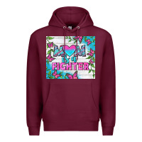 Burgundy Mom Is A Fighter Tumbler Premium Hoodie - BundleAndBundleShop