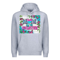 Heather Grey Mom Is A Fighter Tumbler Premium Hoodie - BundleAndBundleShop