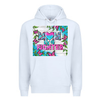 White Mom Is A Fighter Tumbler Premium Hoodie - BundleAndBundleShop