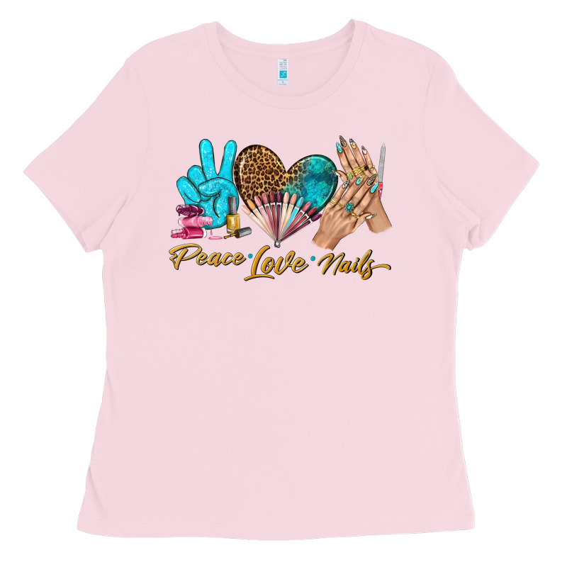 Peace Love Nails Bbs Ladies Tee by BundleAndBundleShop | Teevron