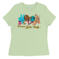 Matcha peace love nails bbs Ladies Tee - BundleAndBundleShop