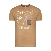 Vintage Camel just a girl who loves to travel traveling women nomad t shirt Vintage Tee - baoMotion