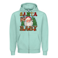 Seafoam santa baby Zipper Hoodie - FaDigitalArtStudio