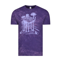 Cloud Purple las vegas strip retro famous sign nevada traveler souvenir t shirt Vintage Tee - baoMotion