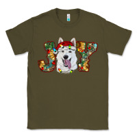 Army Green white shepherd christmas joy Classic Tee - RanaPortraitStore