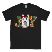 Black white shepherd christmas joy Classic Tee - RanaPortraitStore