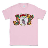 Bubblegum Pink white shepherd christmas joy Classic Tee - RanaPortraitStore