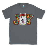 Charcoal Heather white shepherd christmas joy Classic Tee - RanaPortraitStore
