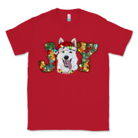 Red white shepherd christmas joy Classic Tee - RanaPortraitStore