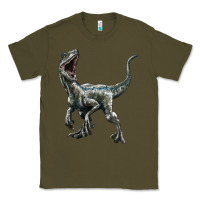 Army Green Velociraptor Classic Tee - LillyAllenDesigns