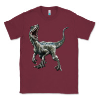 Burgundy Velociraptor Classic Tee - LillyAllenDesigns