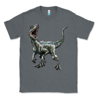 Charcoal Heather Velociraptor Classic Tee - LillyAllenDesigns