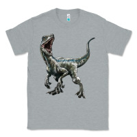 Heather Grey Velociraptor Classic Tee - LillyAllenDesigns