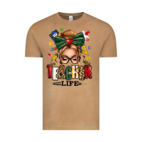 Vintage Camel teacher life blonde caucassian messy bun Vintage Tee - texasbilliewilder