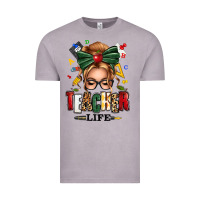 Vintage Zinc teacher life blonde caucassian messy bun Vintage Tee - texasbilliewilder