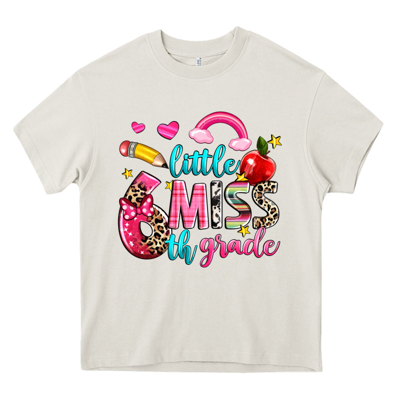 Little Miss Sixth Grade Heavy Core Tee by NancyCooperArtShop | Teevron