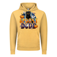 Vintage Mustard Spooky Dude Vintage Hoodie - texasbilliewilder
