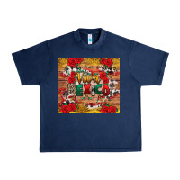Navy Viva Mexico Urban Heavy Tee - texasbilliewilder